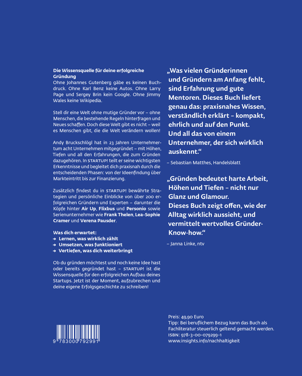 Startup! : Die Wissensquelle für deine erfolgreiche Gründung